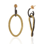 Armenta 18K Yellow Gold + Sterling Silver Diamond Drop Earrings // Store Display