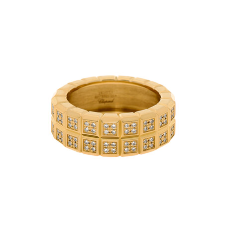 Chopard Ice Cube 18K Yellow Gold Diamond Band Ring // Ring Size: 6.75 // Store Display