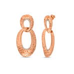 Piero Milano 18K Rose Gold Diamond Drop Earrings // Store Display