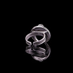 Crescent Moon Ring with Garnet (7)