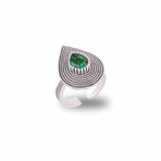 Teardrop Emerald Ring (5.5)