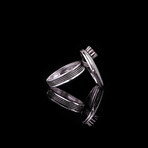 Crescent Moon Ring with Garnet (7)