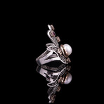 Hand of Hamsa Ring with Pearl (4)