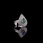 Teardrop Emerald Ring (5.5)