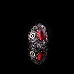 Oval Red Stone Infinity Ring (7)