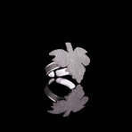 Handmade Plane Tree Leaf Ring (6.5)