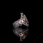 Infinity Ring with Marquise Sapphire (7.5)