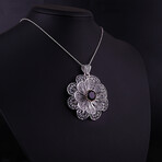 Waterlily Necklace with Amethyst