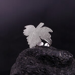 Handmade Plane Tree Leaf Ring (6.5)