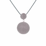 Round Handmade Fine Silver Necklace