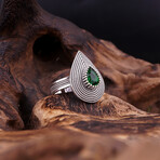 Teardrop Emerald Ring (5.5)