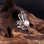 Hand of Hamsa Ring with Pearl (4)