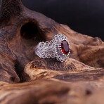 Oval Garnet Ring (4.5)