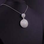 Round Handmade Fine Silver Necklace