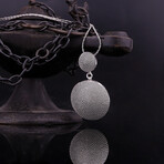 Round Handmade Fine Silver Necklace