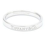 Tiffany & Co. // Platinum Flat Ring // Ring Size: 8.5 // Store Display