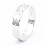 Gucci // 18k White Gold Icon Ring // Ring Size: 5 // Store Display