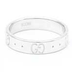 Gucci // 18k White Gold Icon Ring // Ring Size: 5 // Store Display