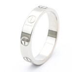 Cartier // 18k White Gold Mini Love Ring // Ring Size: 5.5 // Store Display