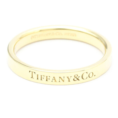 Tiffany & Co. // 18k Yellow Gold Flat Ring // Ring Size: 7.5 // Store Display