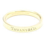 Tiffany & Co. // 18k Yellow Gold Flat Ring // Ring Size: 7.5 // Store Display