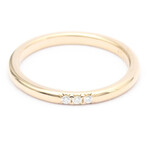 Tiffany & Co. // 18k Rose Gold Classic Band Diamond Ring // Ring Size: 5.5 // Store Display