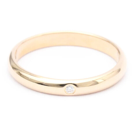 Cartier // 18k Rose Gold Wedding Band Diamond Ring // Ring Size: 5.25 // Store Display