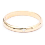 Cartier // 18k Rose Gold Wedding Band Diamond Ring // Ring Size: 5.25 // Store Display