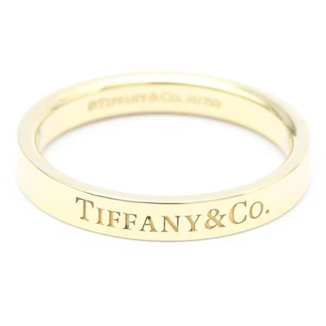 Tiffany & Co. // 18k Yellow Gold Flat Ring // Ring Size: 7 // Store Display