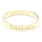 Tiffany & Co. // 18k Yellow Gold Flat Ring // Ring Size: 7 // Store Display