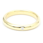 Tiffany & Co. // 18k Yellow Gold Stacking Diamond Ring // Ring Size: 5 // Store Display