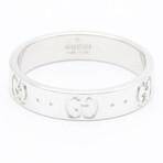 Gucci // 18k White Gold Icon Ring // Ring Size: 5.5 // Store Display