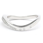 Cartier // 18k White Gold Nouvelle Vague Diamond Ring // Ring Size: 6 // Store Display