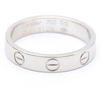 Cartier // 18k White Gold Mini Love Ring // Ring Size: 5.5 // Store Display
