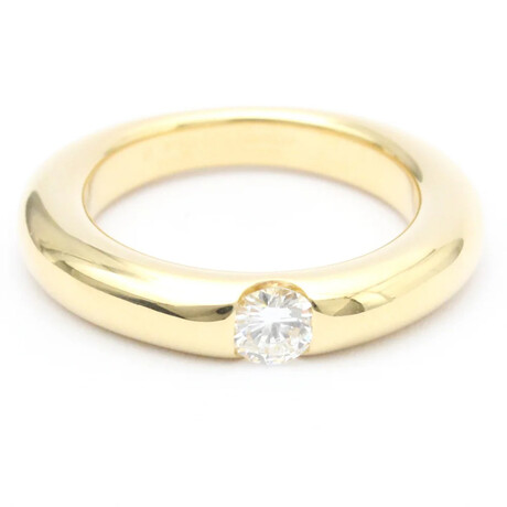 Cartier // 18k Yellow Gold Ellipse Diamond Ring // Ring Size: 6 // Store Display