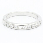 Tiffany & Co. // Platinum Channel Setting Half Eternity Diamond Ring // Ring Size: 6.5 // Store Display