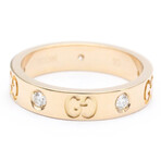 Gucci // 18k Rose Gold Icon Diamond Ring // Ring Size: 5 // Store Display