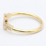 Tiffany & Co. // 18k Yellow Gold T Wire Diamond Ring // Ring Size: 6.5 // Store Display