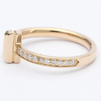 Tiffany & Co. // 18k Rose Gold T One Narrow Diamond Ring // Ring Size: 6.5 // Store Display