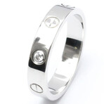 Cartier // 18k White Gold Mini Love Diamond Ring // Ring Size: 6 // Store Display