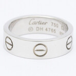 Cartier // 18k White Gold Love Ring // Ring Size: 6.5 // Store Display