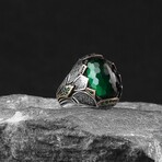 925 Sterling Silver Emerald Stone Ring V2 (7)