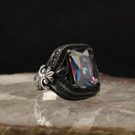 925 Sterling Silver Mystic Topaz Stone Ring V1 (8)