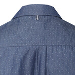 ZinoVizo // Bourges Modern Slim Fit Button Up Shirts // Denim Blue (M)