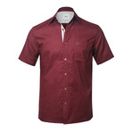 ZinoVizo // Manresa Modern Slim Fit Button Up Shirts // Wine (2XL)
