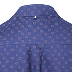 ZinoVizo // Pinos Modern Slim Fit Button Up Shirts // Navy (XL)