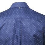 ZinoVizo // Nyon Modern Slim Fit Button Up Shirts // Navy + Blue (S)