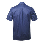 ZinoVizo // Nyon Modern Slim Fit Button Up Shirts // Navy + Blue (2XL)