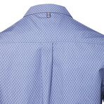 ZinoVizo // La Courtine Modern Slim Fit Button Up Shirts // Dark Blue (L)