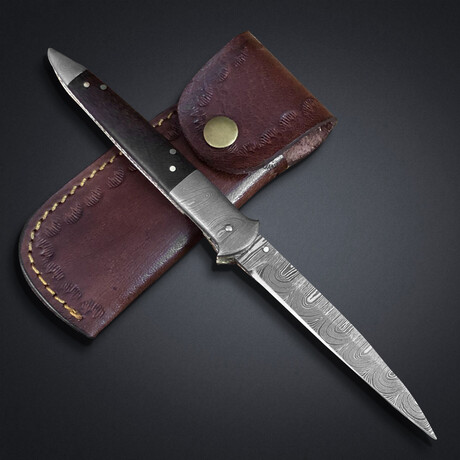Damascus Pocket Folding Knife // 2014